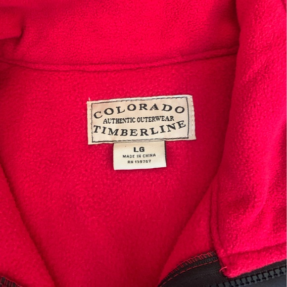 Men's Red and Gray Performance Jacket - Picture 6 of 6